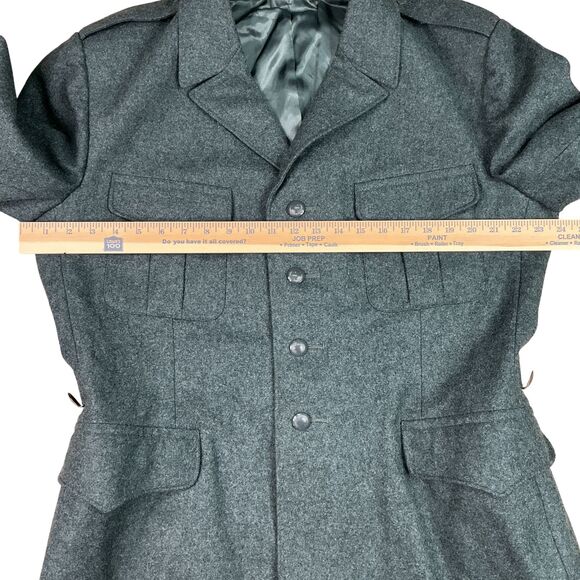 Vintage 50's Genuine Swiss Army Jacket Wool Size 56N /46 US  Field Uniform Grey - Picture 15 of 16